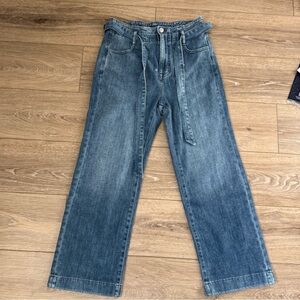 J. Crew Wide Leg Jeans w/ Tie Size 26